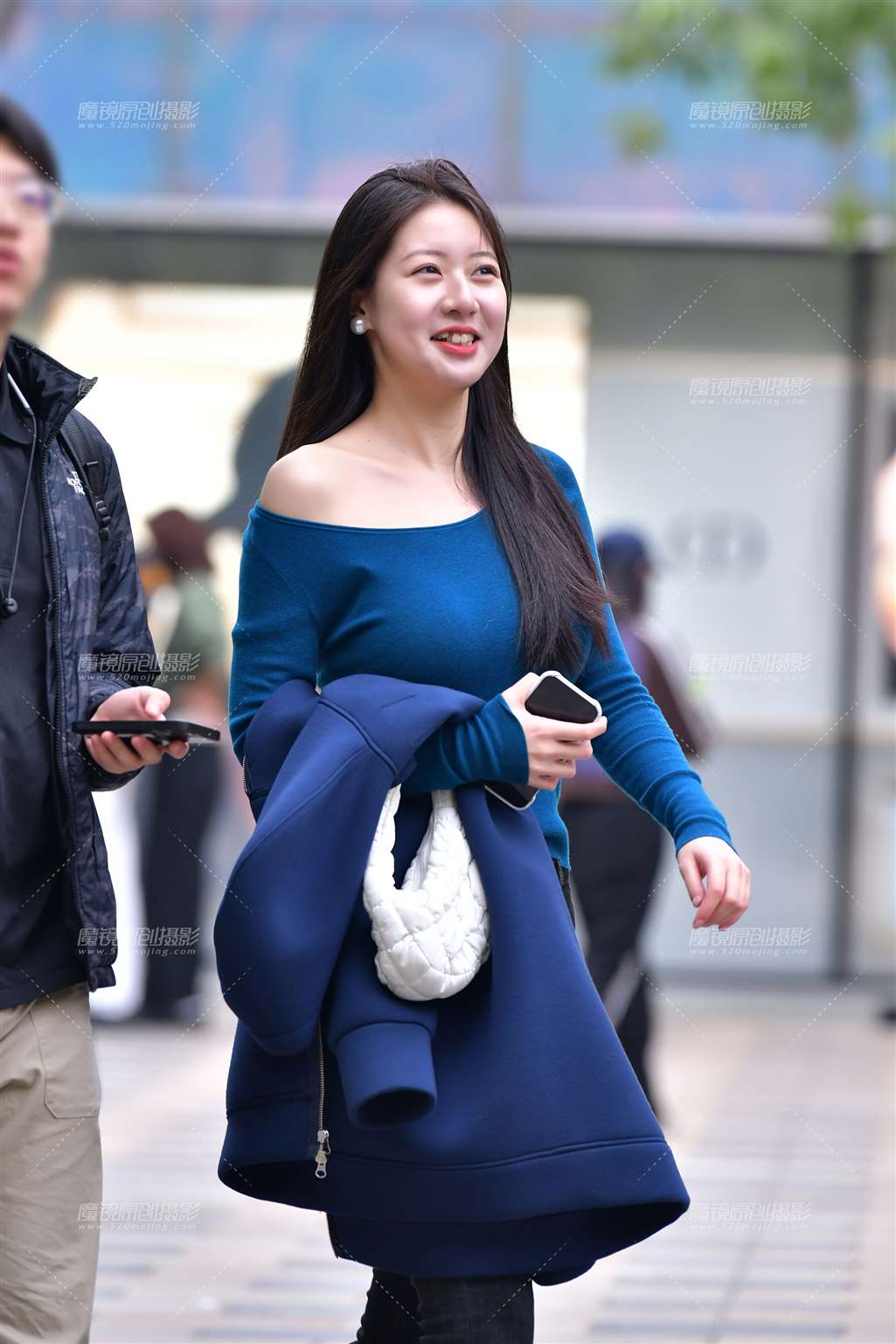图片[5]-红嘴唇甜美牛仔裤美女-街拍流行馆