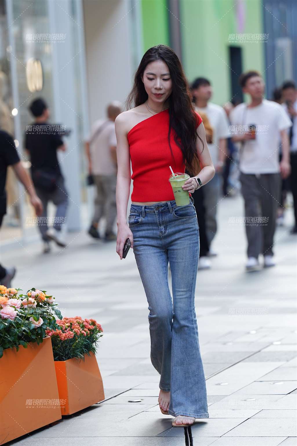 图片[3]-苗条牛仔长腿-街拍流行馆