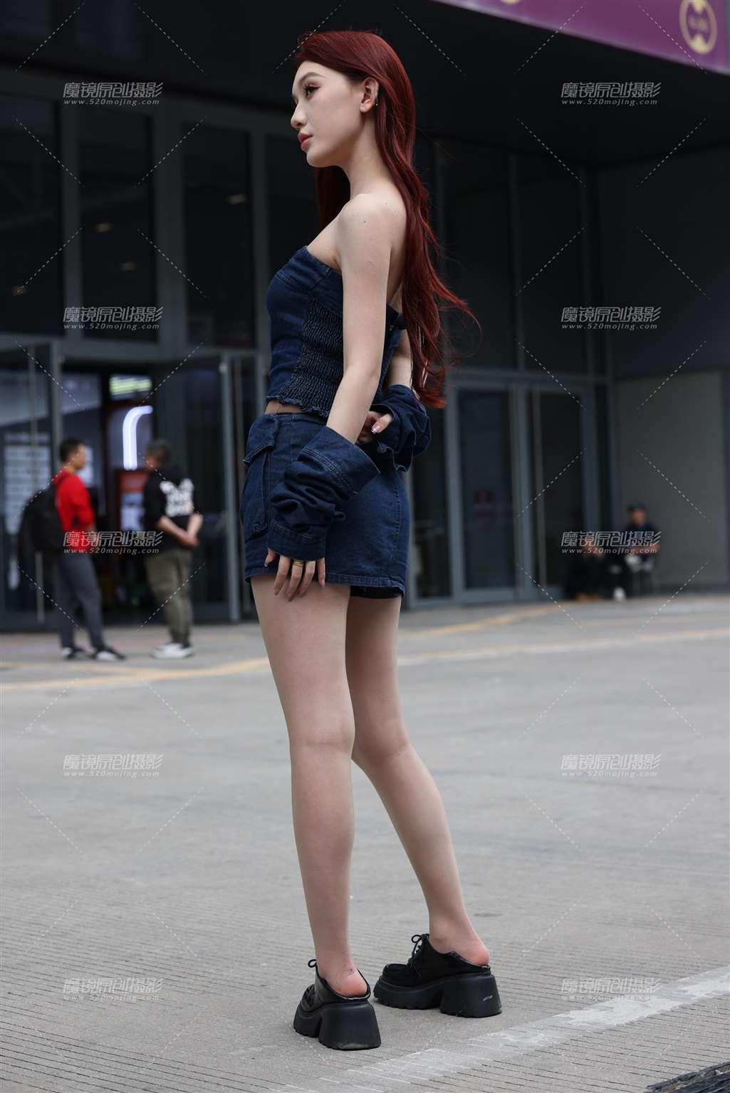 图片[3]-20250301原味瑶瑶的油亮灰色丝袜-街拍流行馆