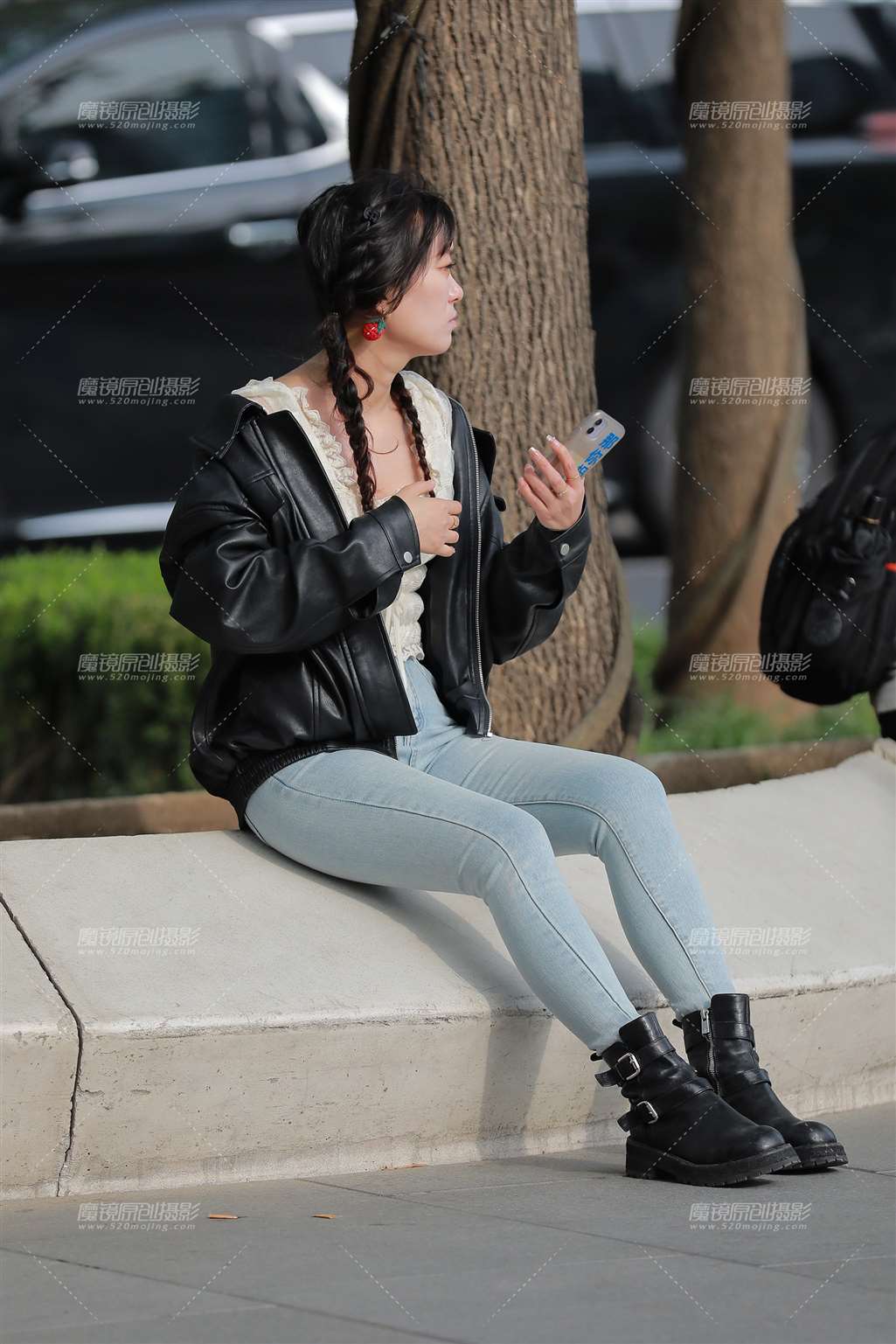 图片[5]-浅蓝牛仔裤女友-街拍流行馆