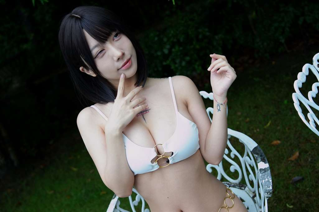 图片[4]-幼嫩白色泳装（6K）-街拍流行馆