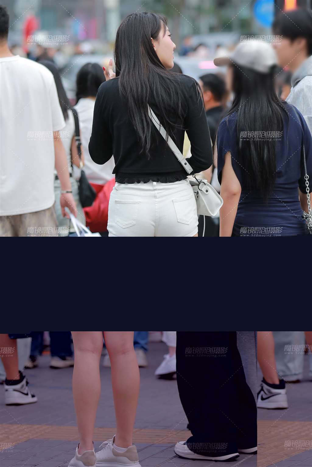 图片[2]-白热裤长腿美女-街拍流行馆