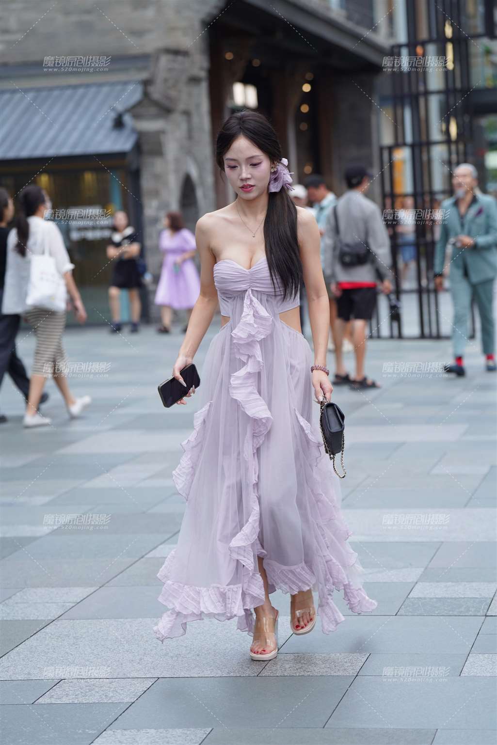 图片[3]-抹胸紫裙-流行馆