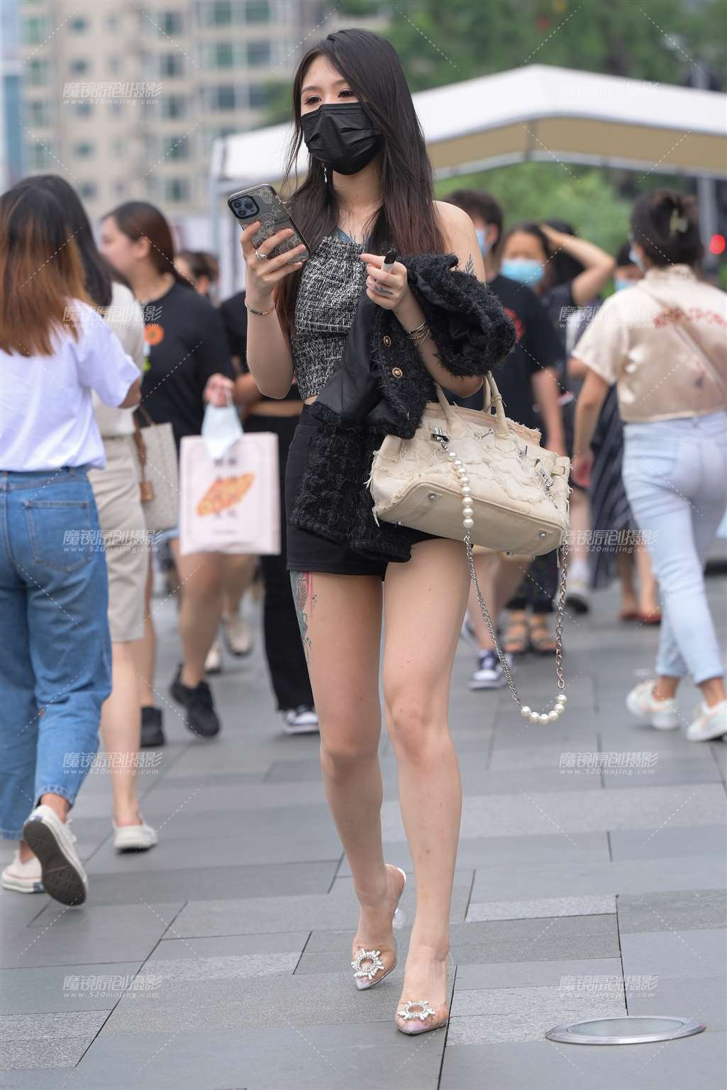 图片[5]-黑色热裤美女 19P-流行馆