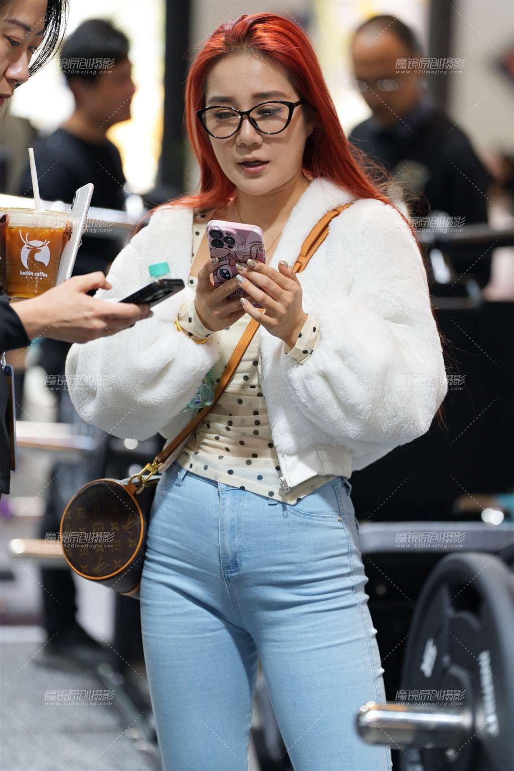 图片[3]-紧身牛仔裤 – 丰润眼镜姐 23P-流行馆