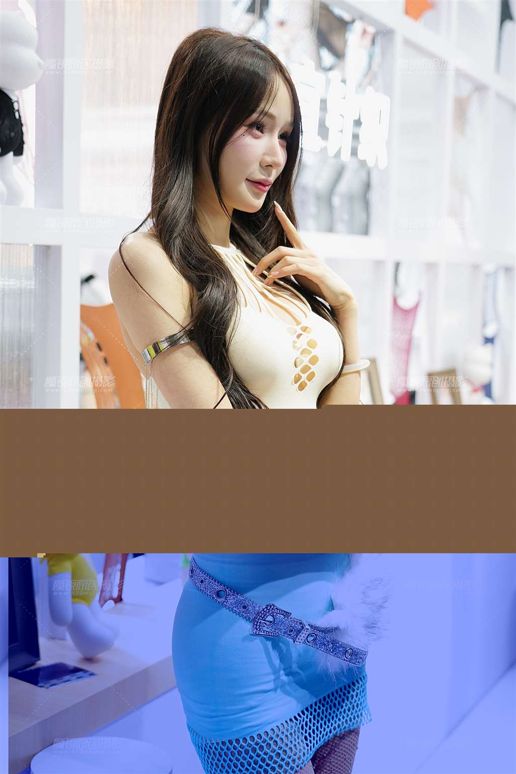 图片[4]-浅蓝色短裙尤物 14P-流行馆