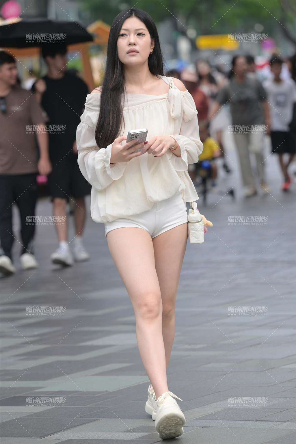图片[5]-白色紧身热裤 19P-流行馆
