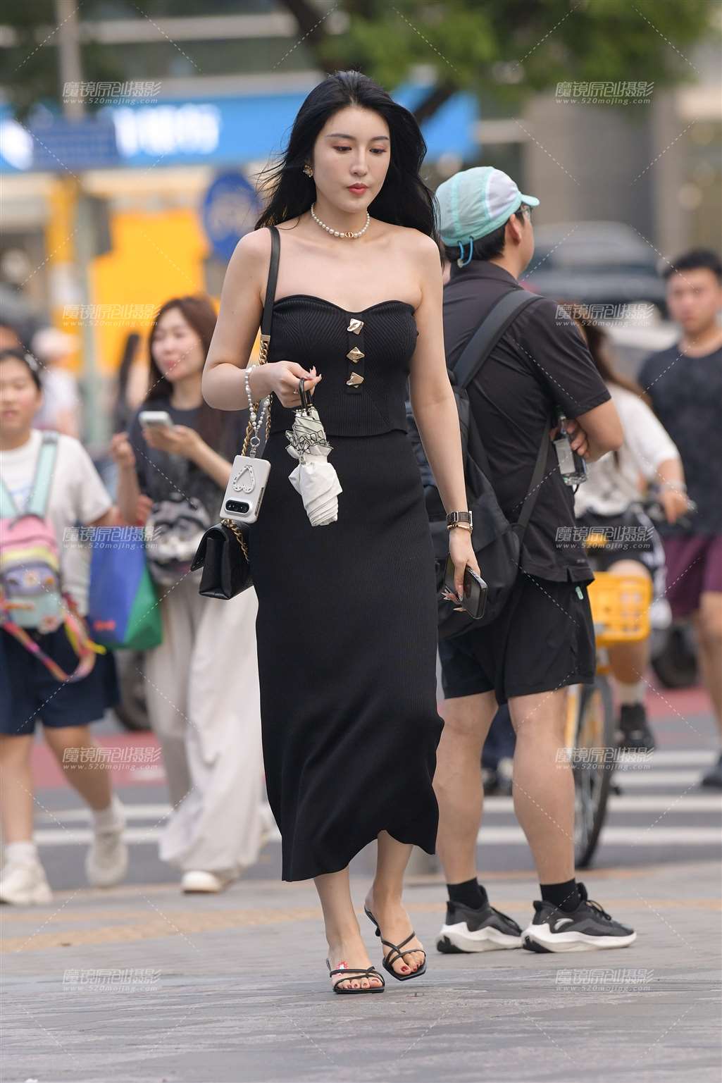 图片[4]-黑色长裙美女 19P-流行馆